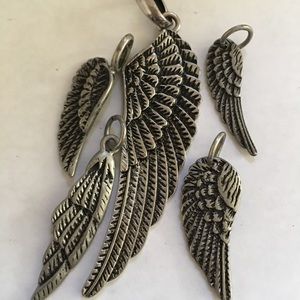 Angel wing charms